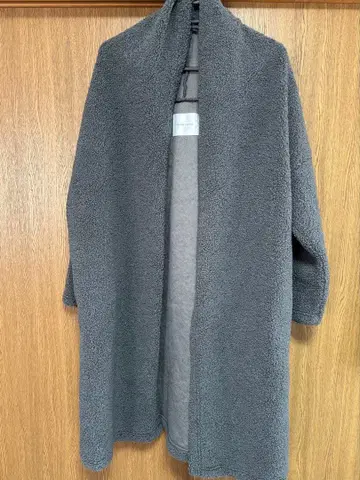 DAME FRANK 그레이 보아 롱 코트