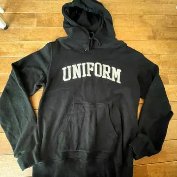 uniform experiment 블랙 후드티 M 사이즈