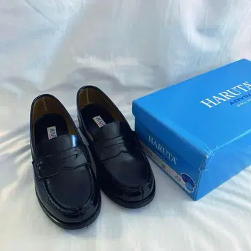 새상품급 HARUTA 로퍼 블랙 23cm 넉넉한 3E