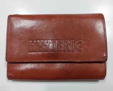 HYSTERIC GLAMOUR 브라운 가죽 장지갑