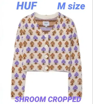 HUF SHROOM CROPPED CARDIGAN 우먼 가디건