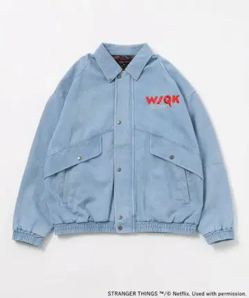 Stranger Things x nikoand 데님 자켓 블루