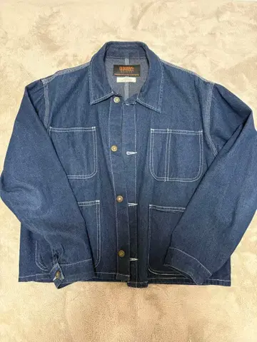 유니버설 오버롤 데님 자켓
