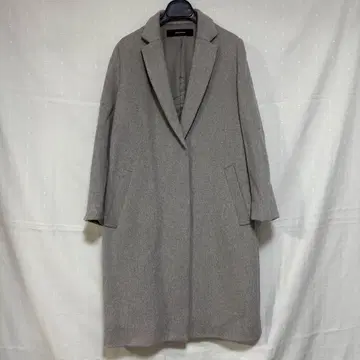 저널 스탠다드 그레이 체스터 코트 울 혼방