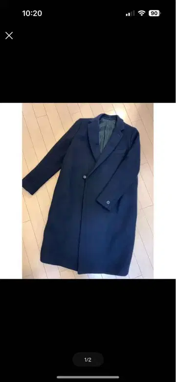 THE RERACS 네이비 체스터 코트