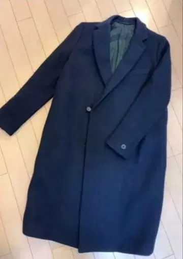 THE RERACS 네이비 체스터 코트