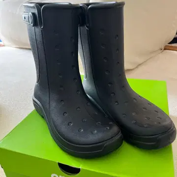 [ 새상품 ] crocs 블랙 장화