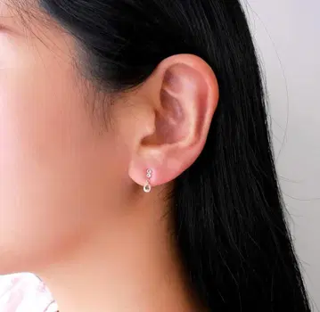 반돔 아오야마 핑크 골드 귀걸이