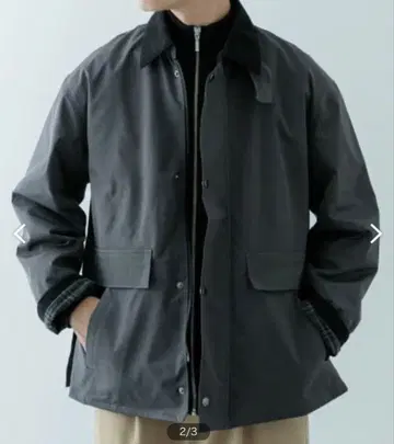 체크 라이닝 헌팅 자켓