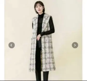 그레디 브릴리언트 트위드 롱 베스트