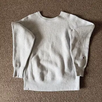 새상품급 챔피온 리버스 위브 파랑 단색 택 복각 실버 그레이 L 004