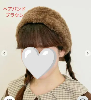 새상품 사만사 모스모스 인조 모피 헤어밴드 머리띠 SM2