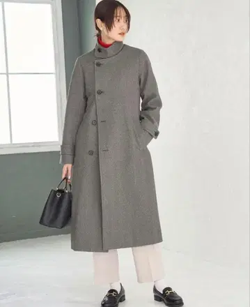로페피크닉 2way 저리 멜톤 스탠드 카라 코트