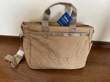 [택 포함 새상품] Disney 퀼팅 토트백 베이지