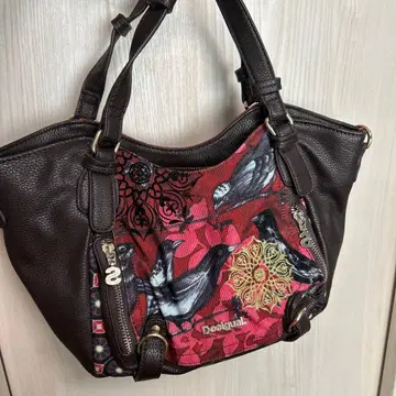 Desigual 숄더백 새와 꽃 디자인