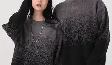 L/부드러운 리치 몰 니트/패턴/581135/차콜*블랙 그라데 11