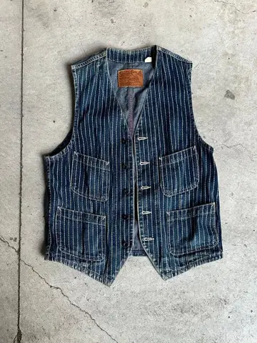 Sugar Cane 스트라이프 데님 베스트