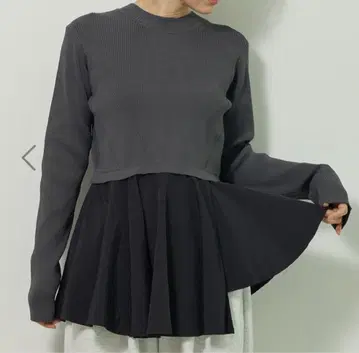 Green Parks ELENCARE DUE 하이브리드 하이넥 니트