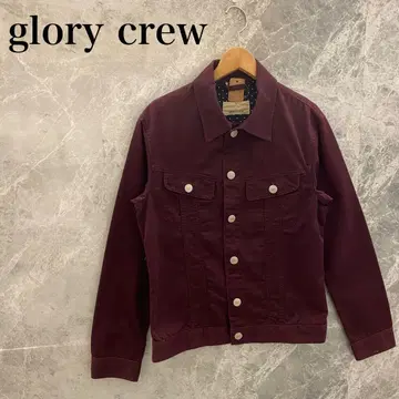[새상품급] glory crew 트래커 자켓 와인 레드 짧은 기장