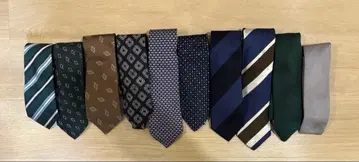 넥타이 10개 세트 페라가모 포함