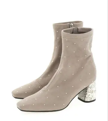 [ 미사용 새상품 ] RANDA 20th 스톤 x 비쥬 힐 숏부츠