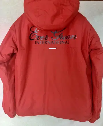 새상품급 에버그린 E.G. 라이트 후디 자켓 M 사이즈 레드
