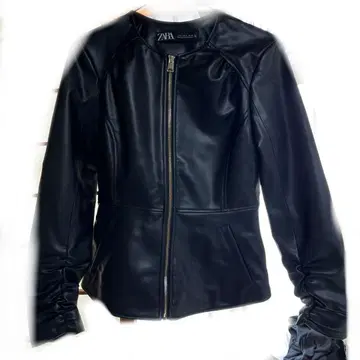 ZARA 레모트 캐주얼 가죽 자켓 블루종 S 인조 가죽