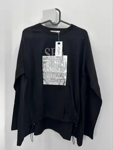 야마다야 라디에이트 드로스트헴 박 로고 롱 T셔츠