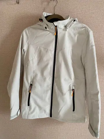 아이스피크 화이트 소프트쉘 후드티 여성용