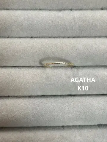 AGATHA 아가타 K10 핑키링 반지 3호 금 골드