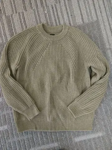 바토너 BATONER 베이지 니트 스웨터 긴팔 사이즈 1