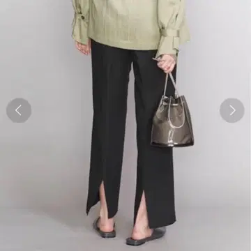 새상품급 BEAUTY&YOUTH 백 슬릿 테이퍼드 팬츠