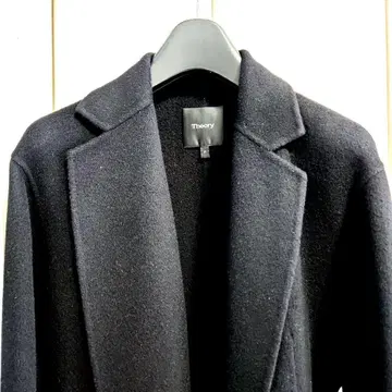 Theory 블랙 롱 코트