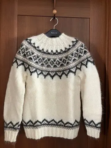 ICEWEAR 노르딕 무늬 니트 스웨터 X-Small