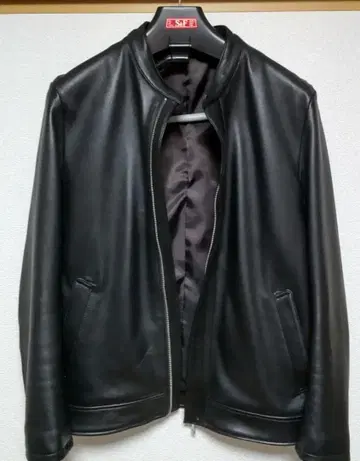 MELROSE 가죽 싱글 라이더 자켓