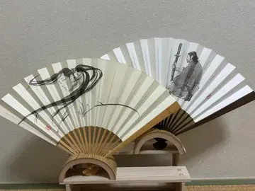 바가본드 부채 2개 세트 받침대 포함