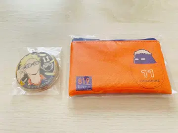 하이큐 금 배지 슬림 파우치