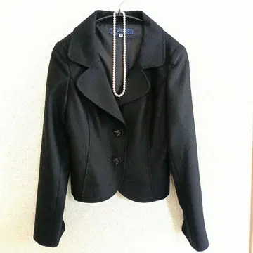 엠즈 그레이시 캐시미어 혼방 울 테일러드 자켓 블랙