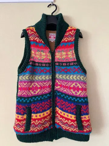 차이하네 TITICACA 컬러풀 니트 베스트