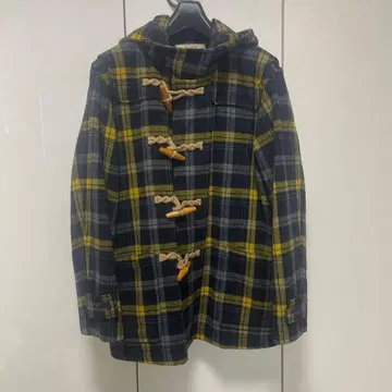 KUHN 체크 더플 코트