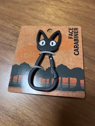 익명 배송 마녀 배달부 키키 검은 고양이 지지 페이스 카라비너