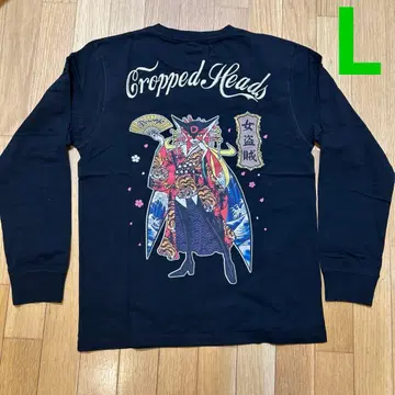 새상품 L 크롭 헤드 타츠노코 프로 얏타맨 도론죠 긴팔 T셔츠