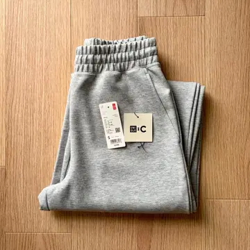 정가 이하 UNIQLO C 맨투맨 와이드 팬츠 그레이 S