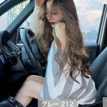 쇼코 돌먼 보더 니트 shoko 아베일 M