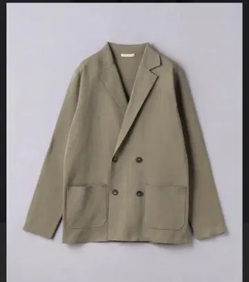 밀라노 리브 4 버튼 더블 자켓 COZY-워셔블-