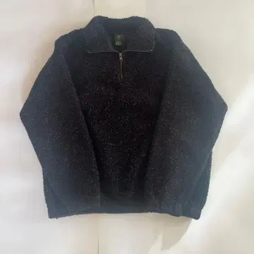 CLUB ROOM 플리스 하프 지퍼 자켓 M 블랙