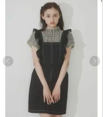 merry jenny 2way 데님 프릴 미니 원피스