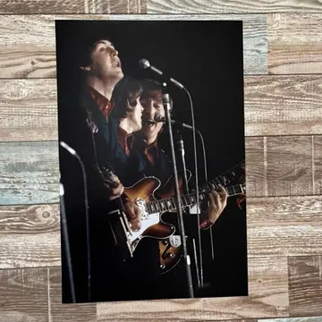 1966 비틀즈 무도관 백야드 내일 포스터 사진 존 레논