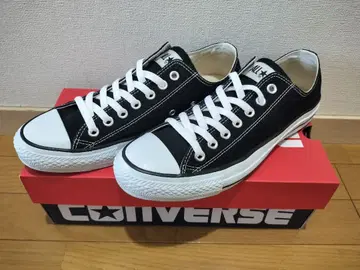CONVERSE 올스타 OX 블랙 로우컷 스니커즈
