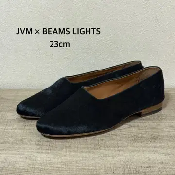 새상품급 JVM x BEAMS 송치 플랫슈즈 23cm 블랙